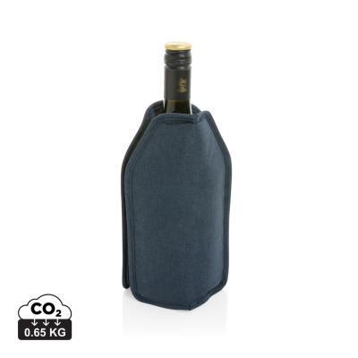 VINO AWARE™ RPET WINE BOTTLE COOLER SLEEVE in Navy