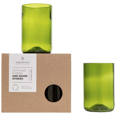 ORIGINALHOME 280 ML DRINK GLASS SET in Green