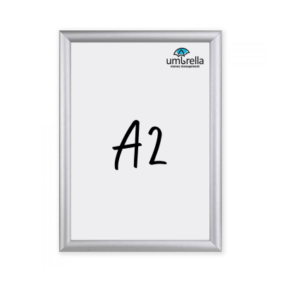 DRYWIPE BOARD FRAAMED - A2 in White