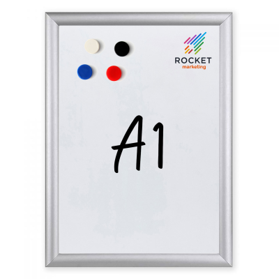 FRAMED MAGNETIC DRYWIPE BOARDS - A1 in White