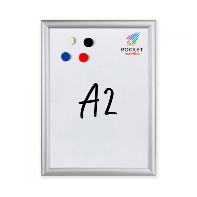 FRAMED MAGNETIC DRYWIPE BOARDS - A2 in White